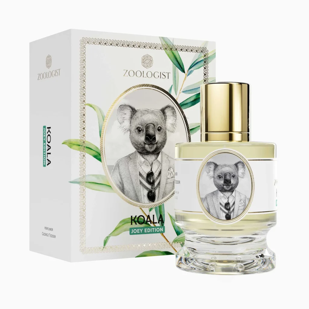 Zoologist Koala Joey Edition parfem s notama eukaliptusa, bosiljka, muškatne kadulje, grejpa, mimoze, metvice, mošusa i sandalovine.